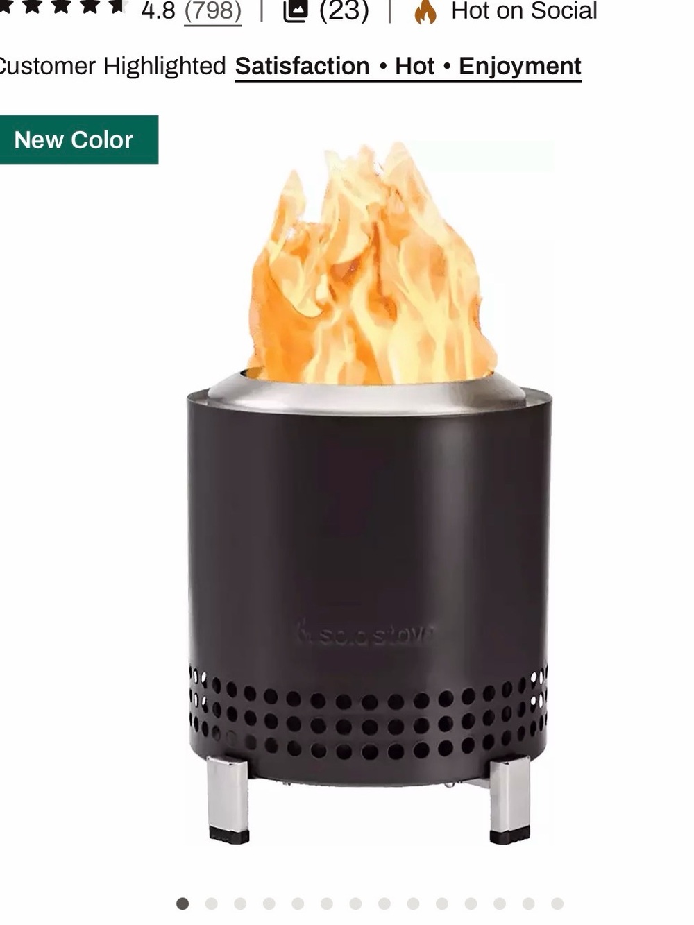 Solo Stove Mesa Portable Fire Pit — Black